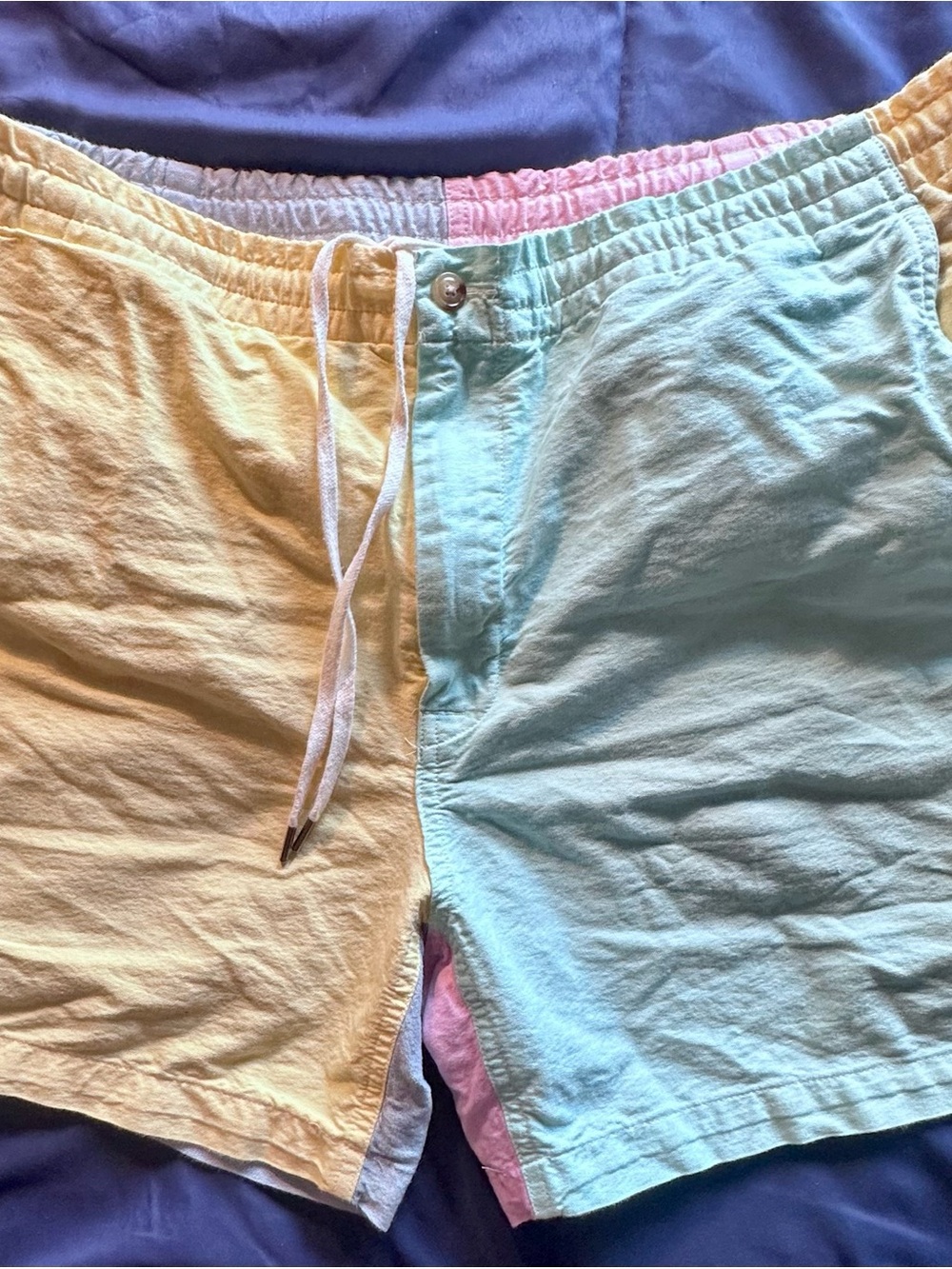 Polo Ralph Lauren Pastel Colorblock Drawstring Shorts - Yellow, Mint, Pink, Blue